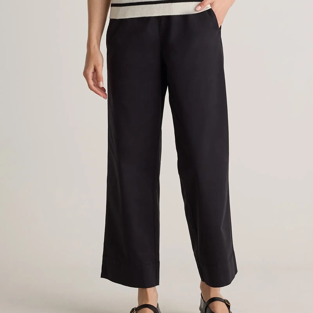 Quince Cotton Wide Leg Chino Pants